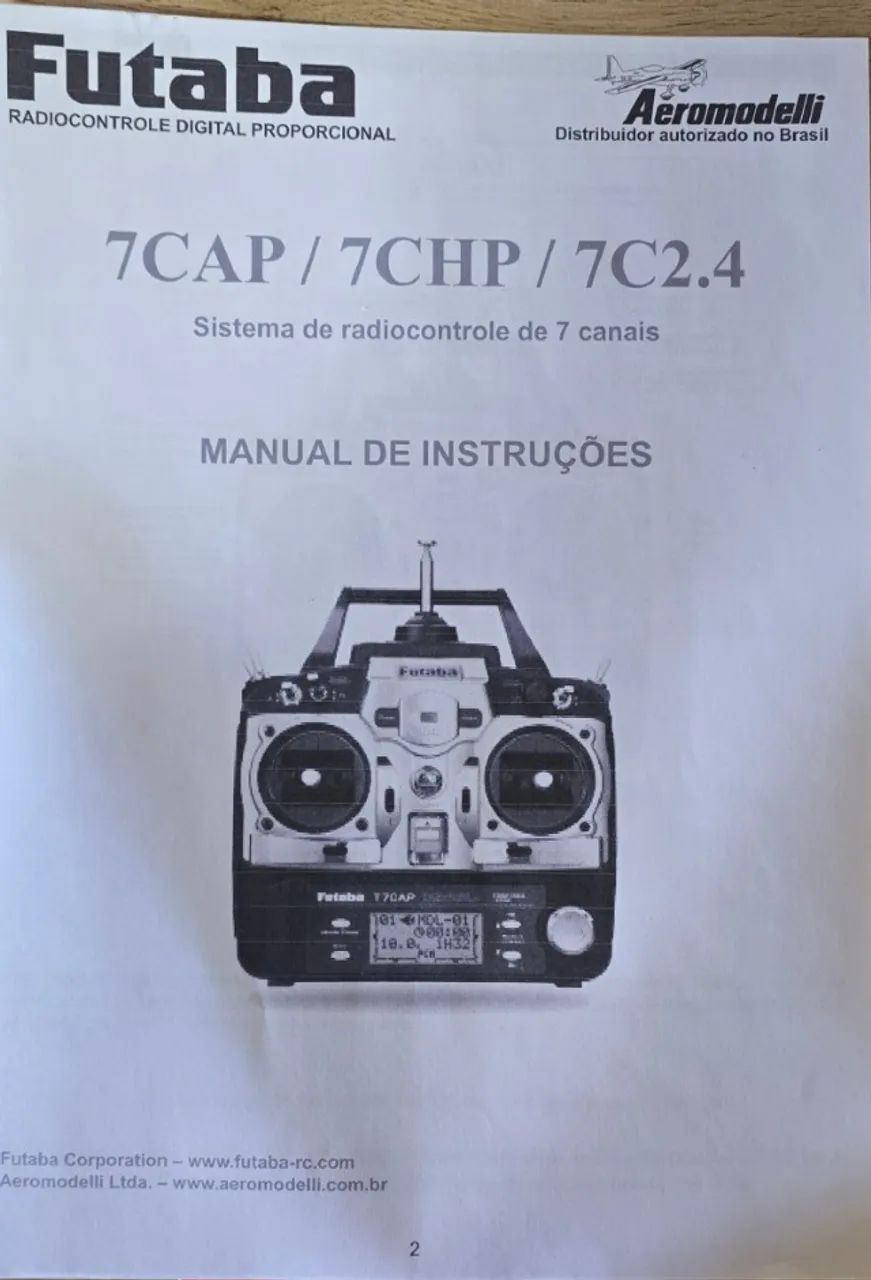 RADIO CONTROLE FUTABA T7CAP - Foto 2