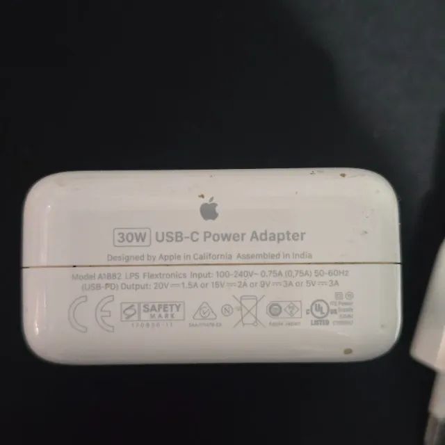 Carregador Usb-c De 30w Apple A1882