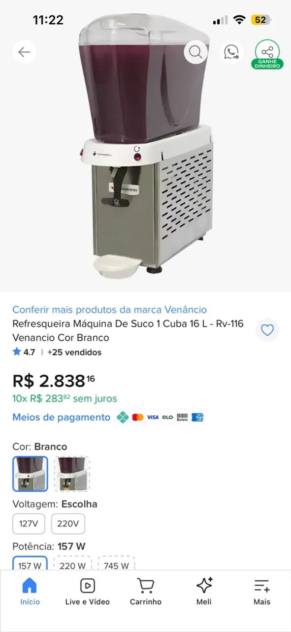 Refresquei Siqueira 15 l Venâncio funciona perfeita - Foto 2