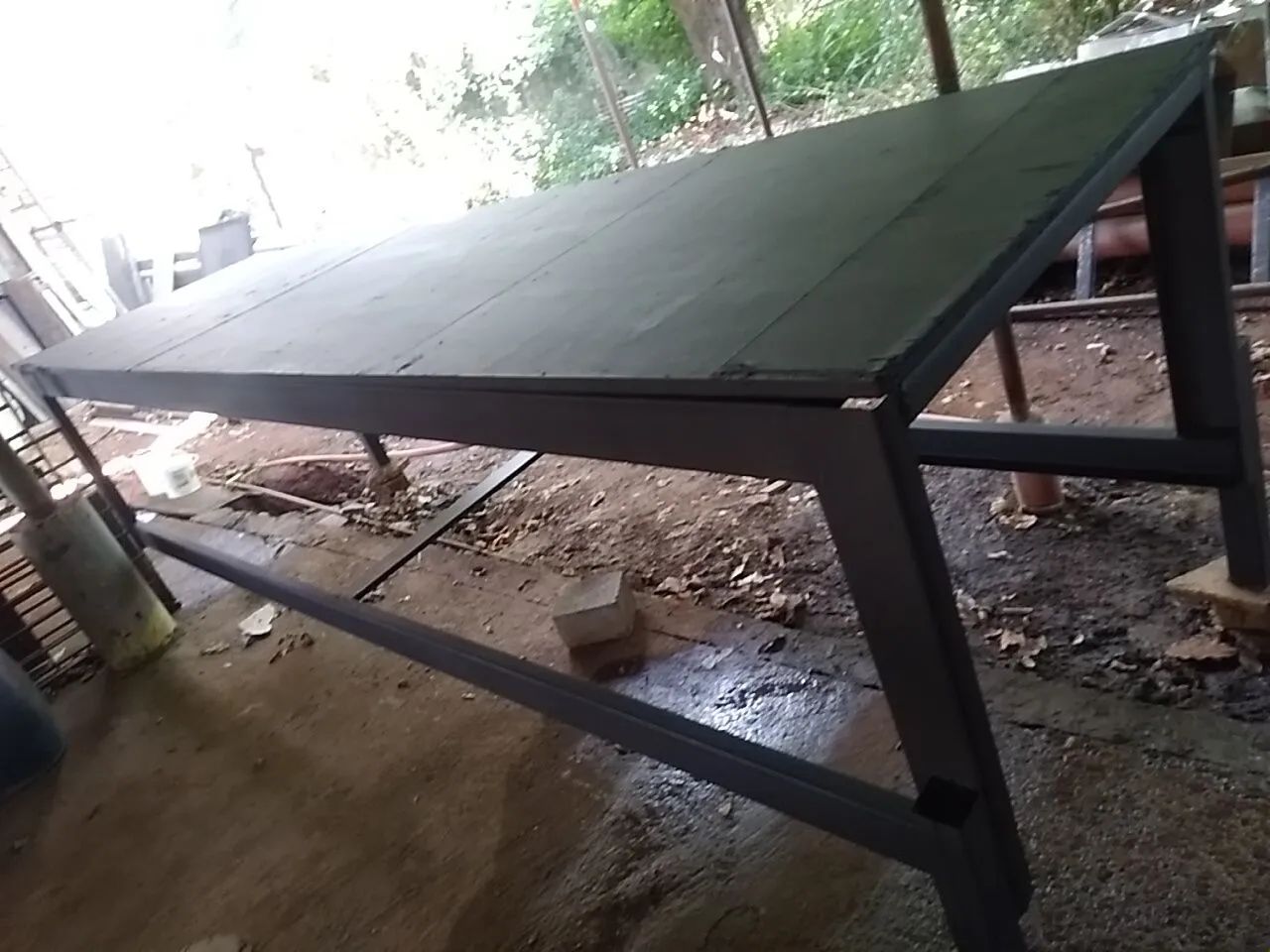 Bancada Industrial Reforçada - Estrutura de Ferro | 3,47m 
