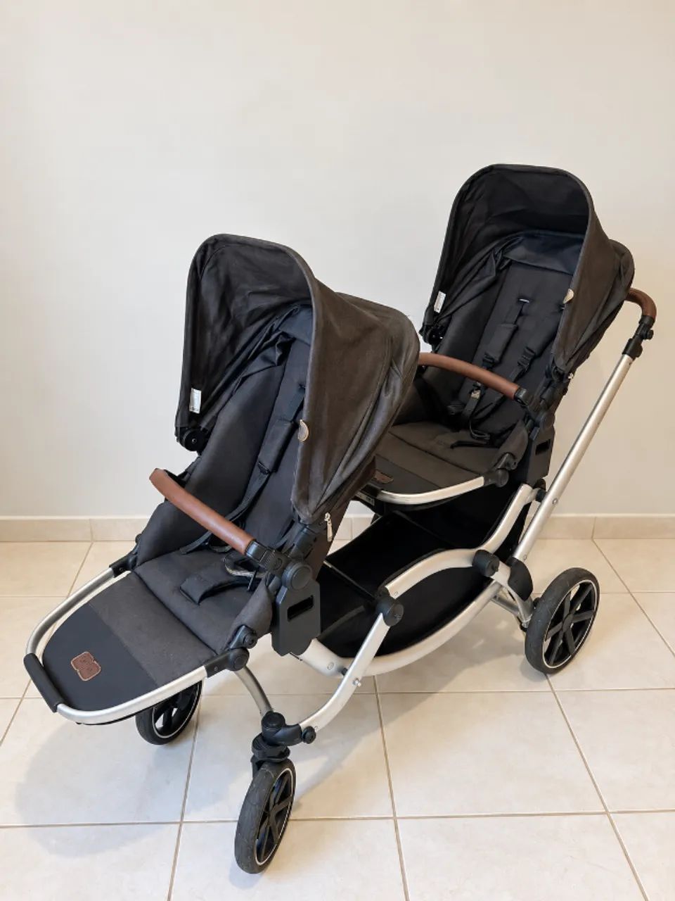 Carrinho de Bebê Para Gêmeos Zoom Abc Design
