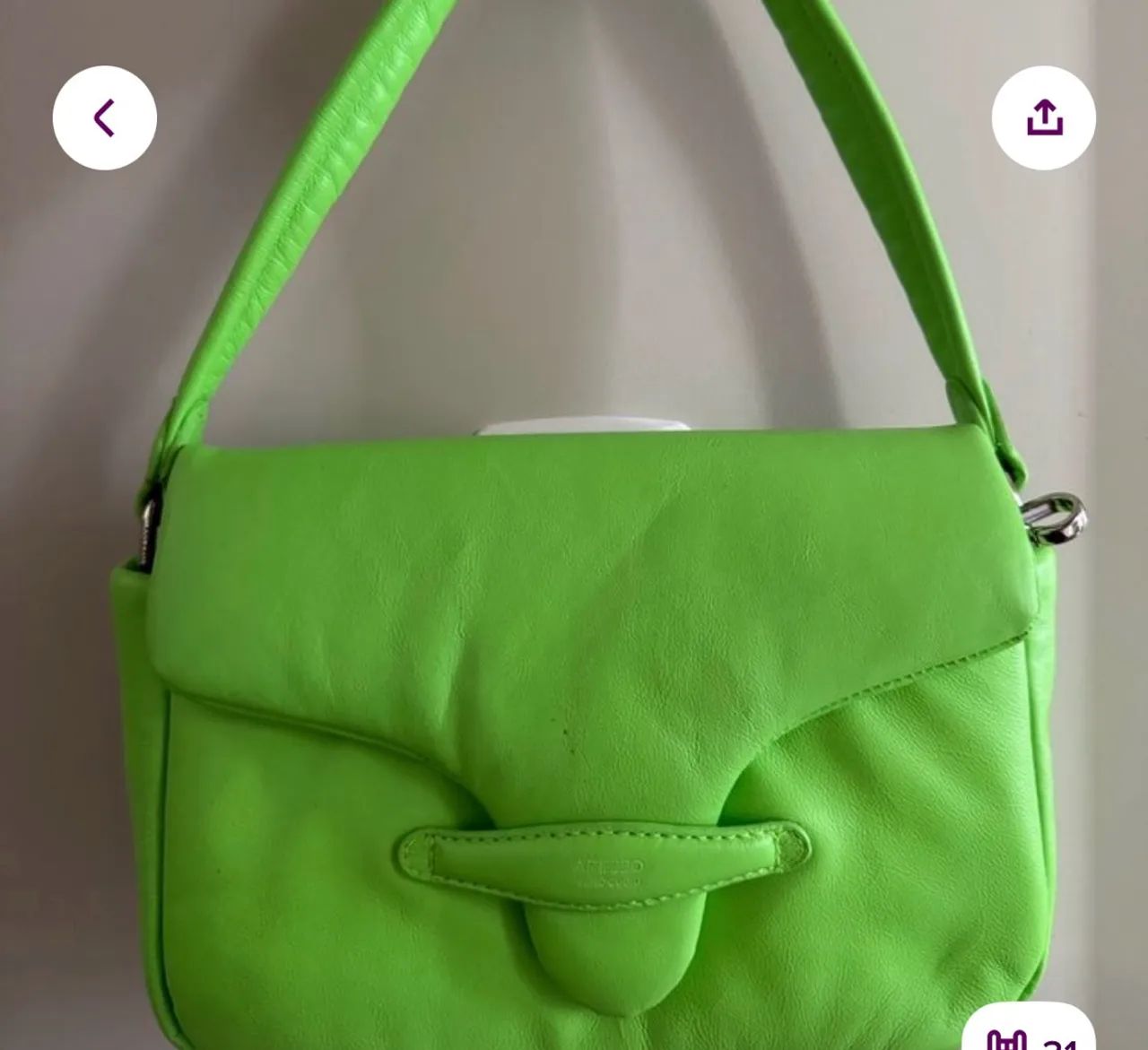 BOLSA AREZZO COURO LEGÍTIMO NOVA 