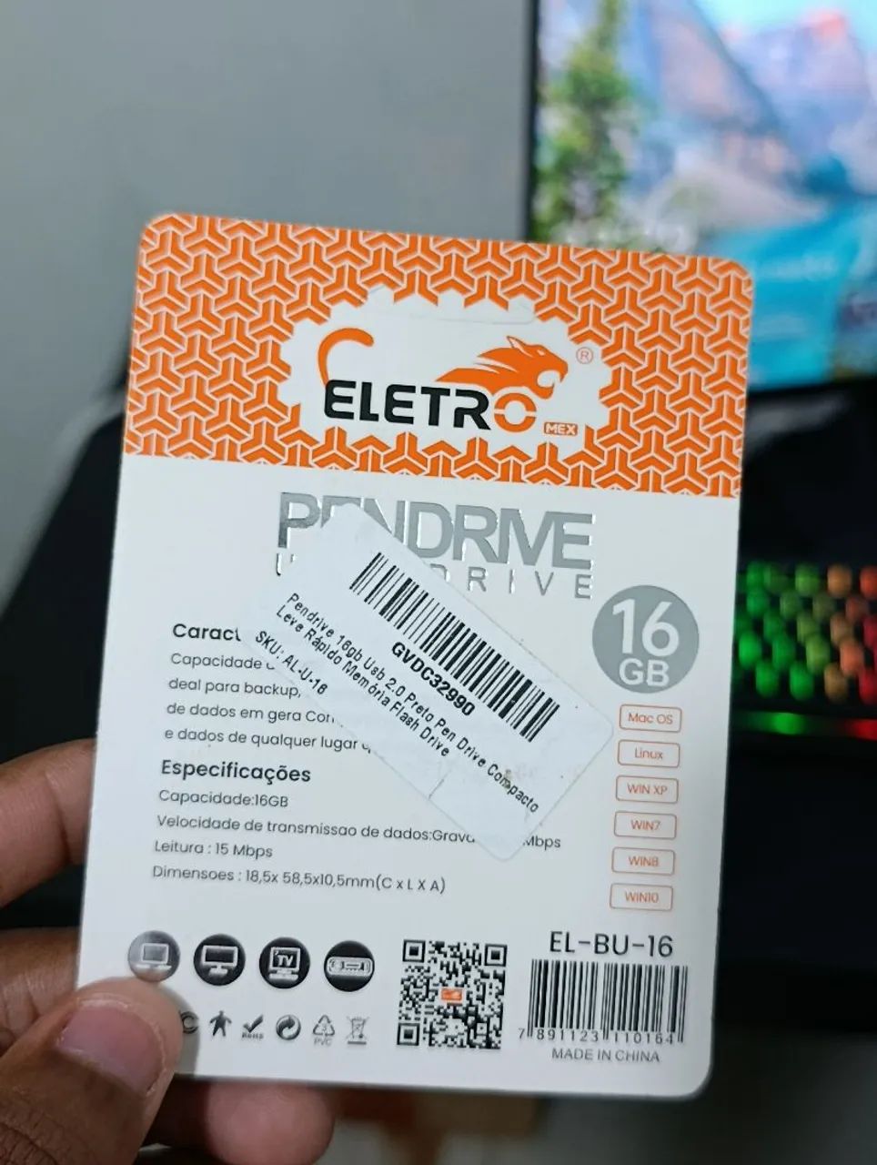 Pendrive 16gb EletroMex - Foto 2