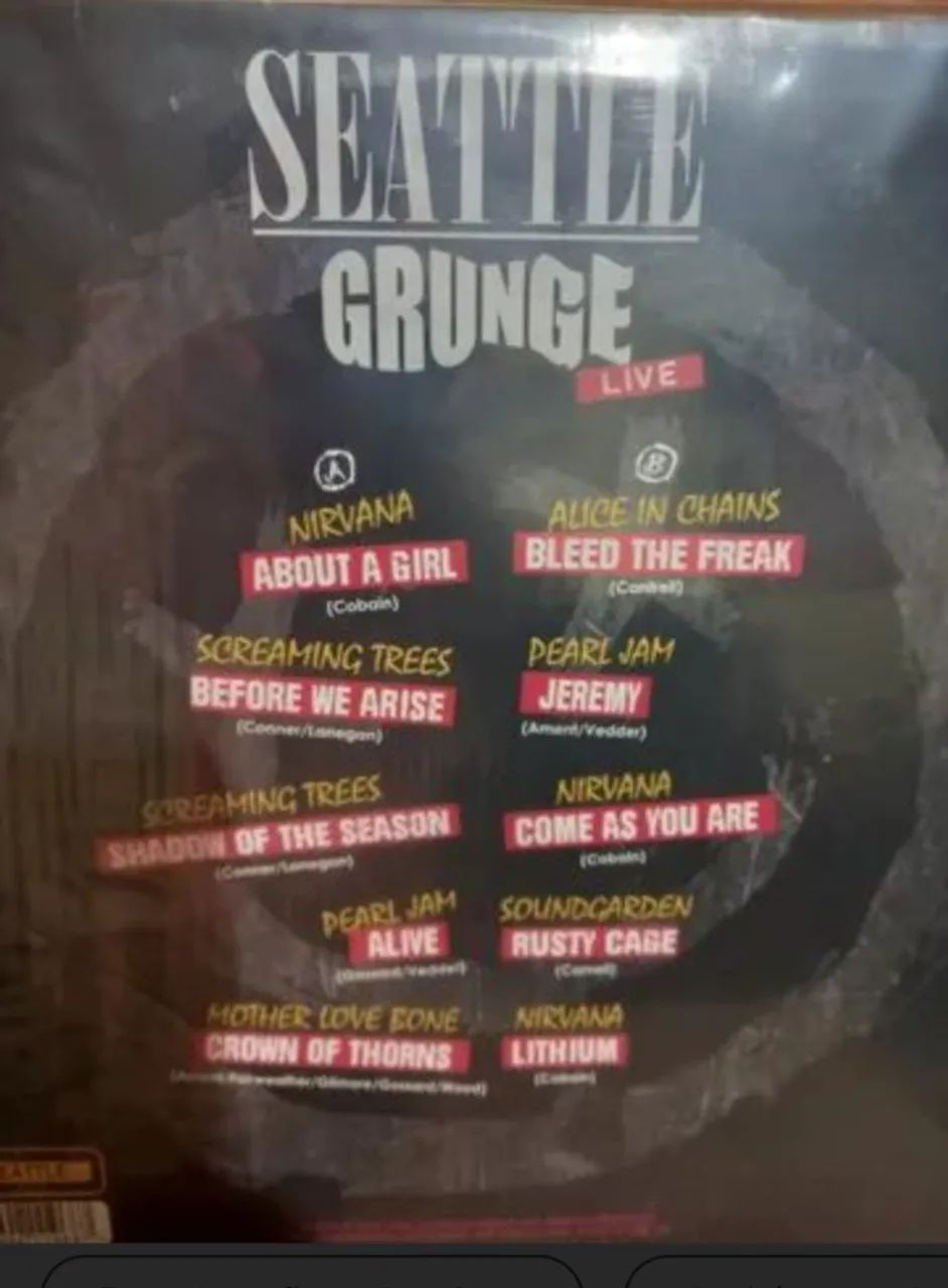 Disco de Vinil LP Seatle Grunge Live Imp. - Foto 2