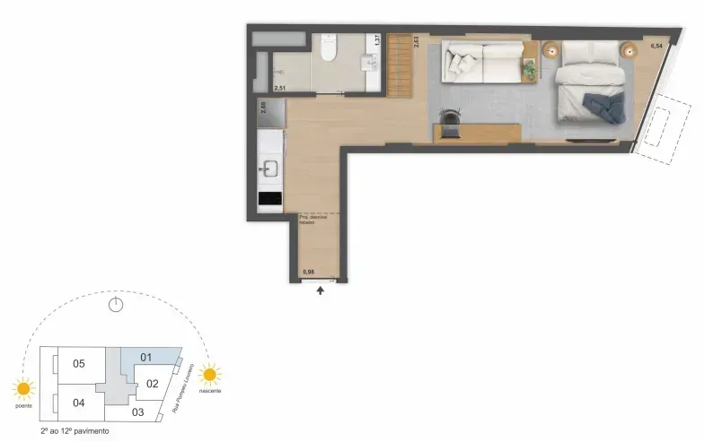 PLANTA 32m²