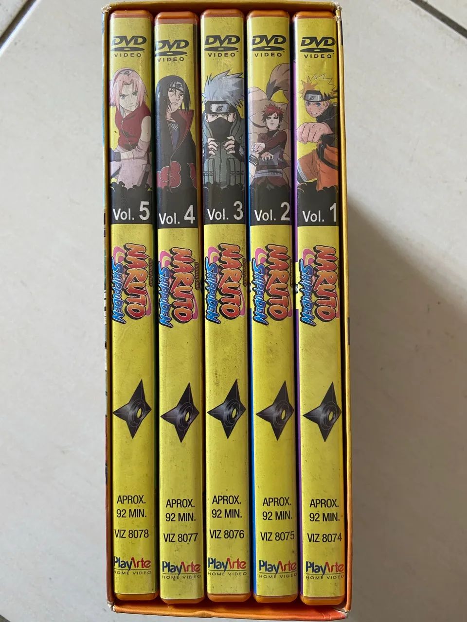 Box 5 DVD?s Naruto Shippuden PARA SAIR LOGO - DVD, Blu-Ray e Vídeo