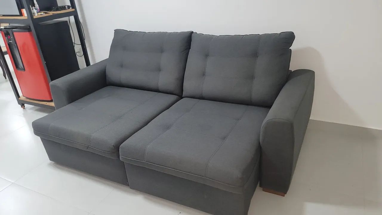 SOFÁ RETRÁTIL SEMI NOVO - Foto 3