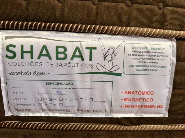 Cama de solteiro box + colchão shabat super premium  - Foto 3