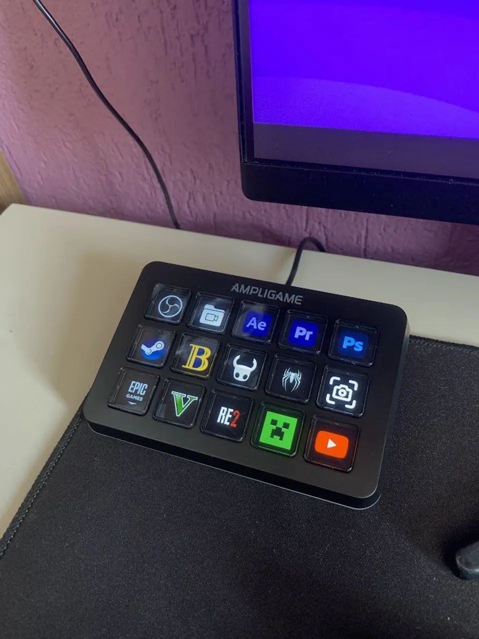 Stream Deck FIFINE D6 - 15 Teclas Macro LCD Preto NOVO - Foto 2