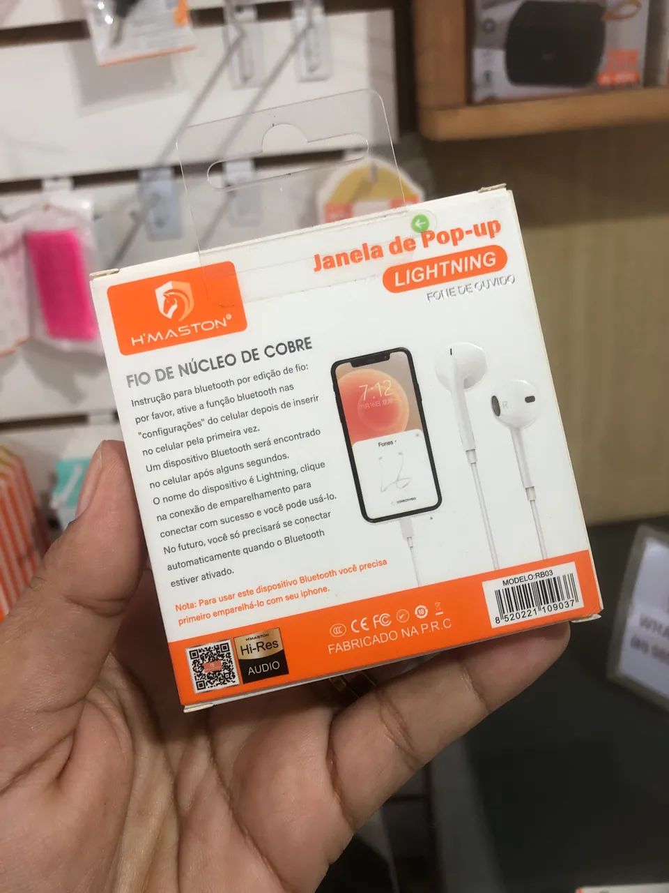 Fone com fio para iPhone Lightning  - Foto 2