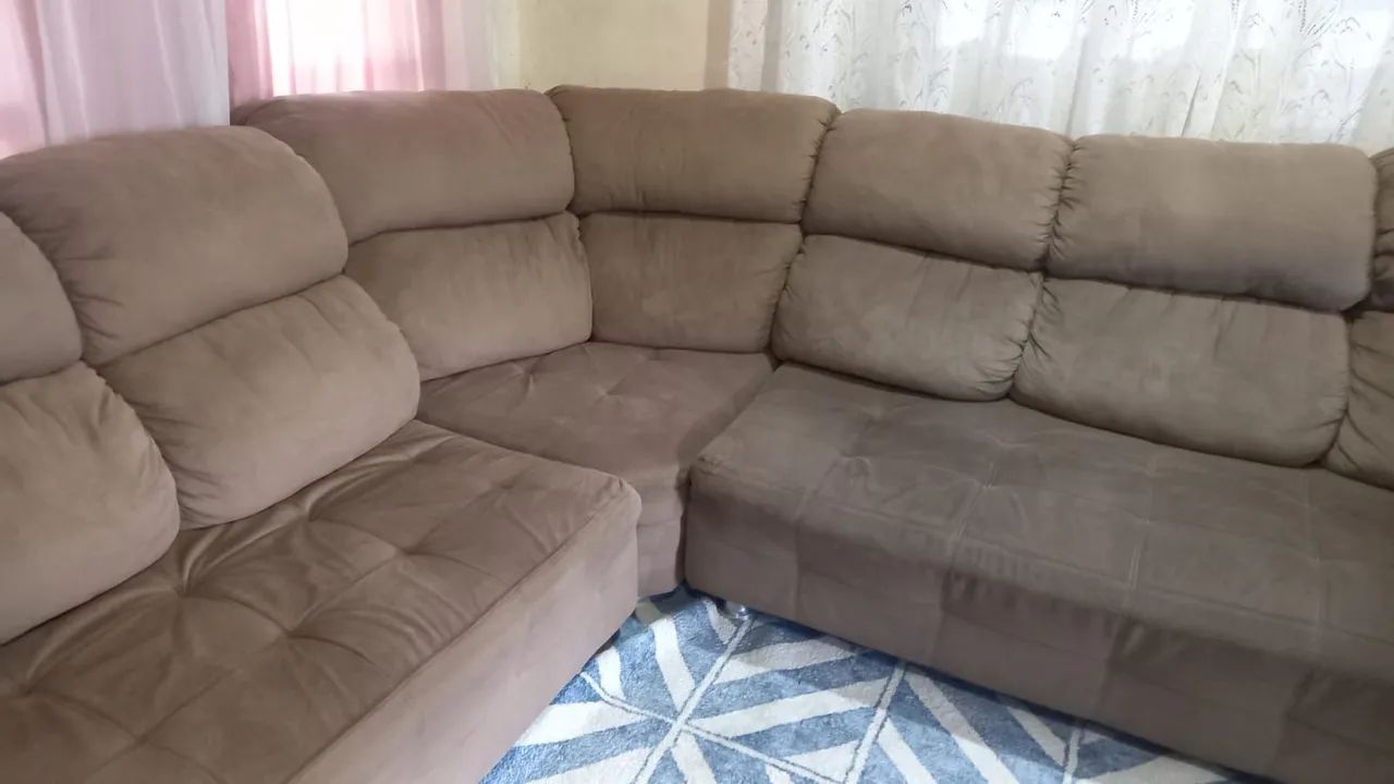 SOFÁ CONJUGADO EM L EM PERFEITO ESTÁDO SEM MANCHAS E SEM RASCADOS 850$ - Foto 2