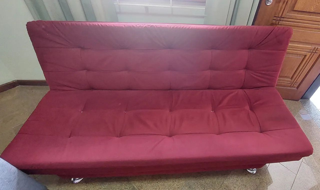 Sofá-Cama Linoforte com Tecido Suede 1.85cm 65746288346499124