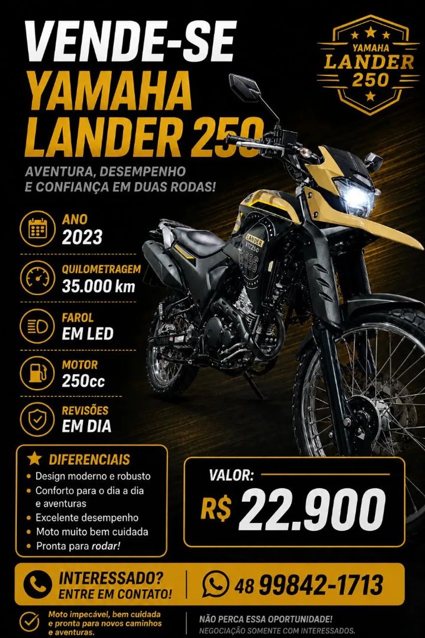 Yamaha Lander 250 ano 23