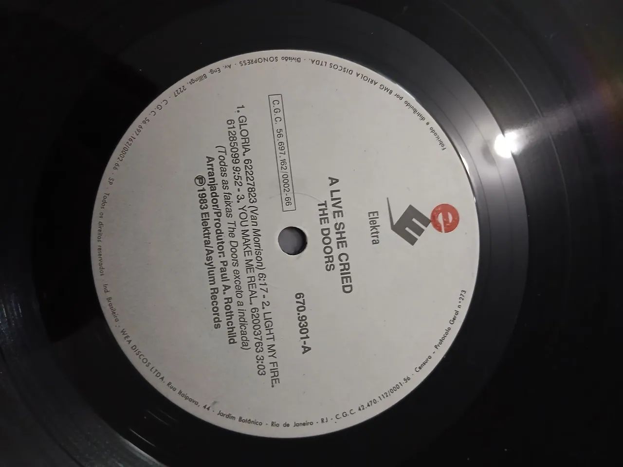Lp the Doors "a Live she cried" usado - Foto 5