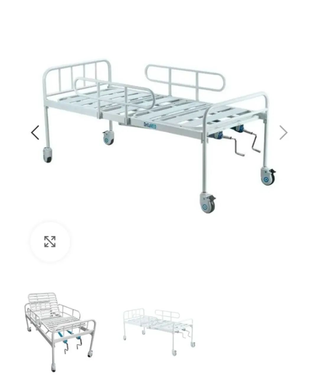 Cama hospitalar + colchão  - Foto 4