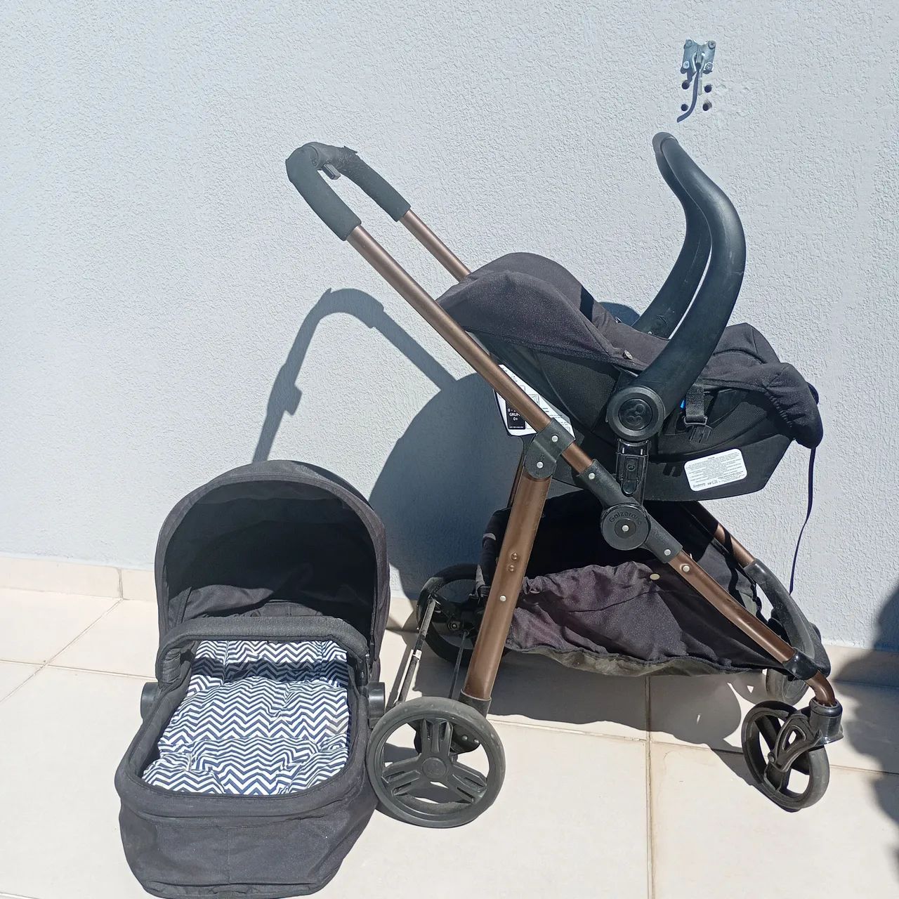 Carrinho de bebê 3 em 1. - Foto 5