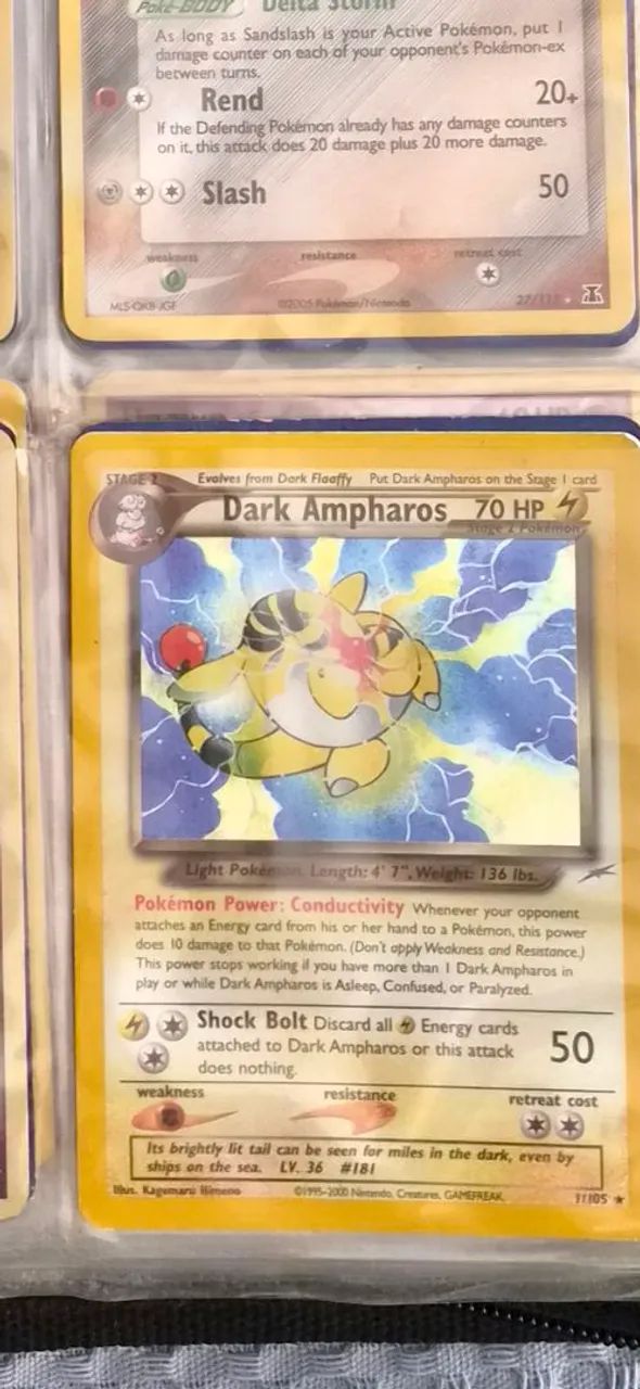 Carta Pokemon Antiga