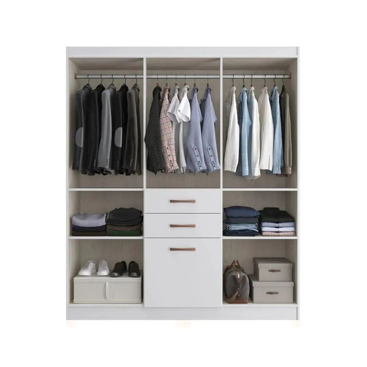 Guarda roupa espaçoso 5140 , à pronta entrega  - Foto 4