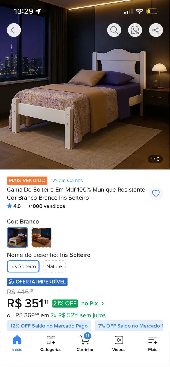Cama solteiro  - Foto 2