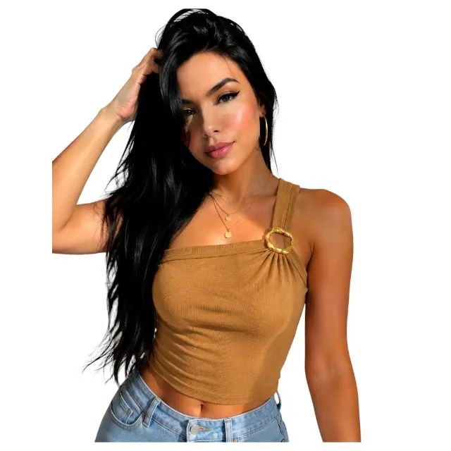 blusa canelada tamanho p - Foto 4
