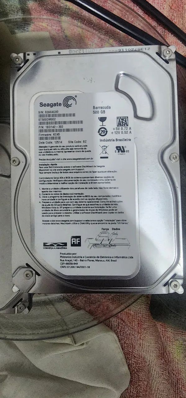 Lode com 10 Hd 500 giga baracuda