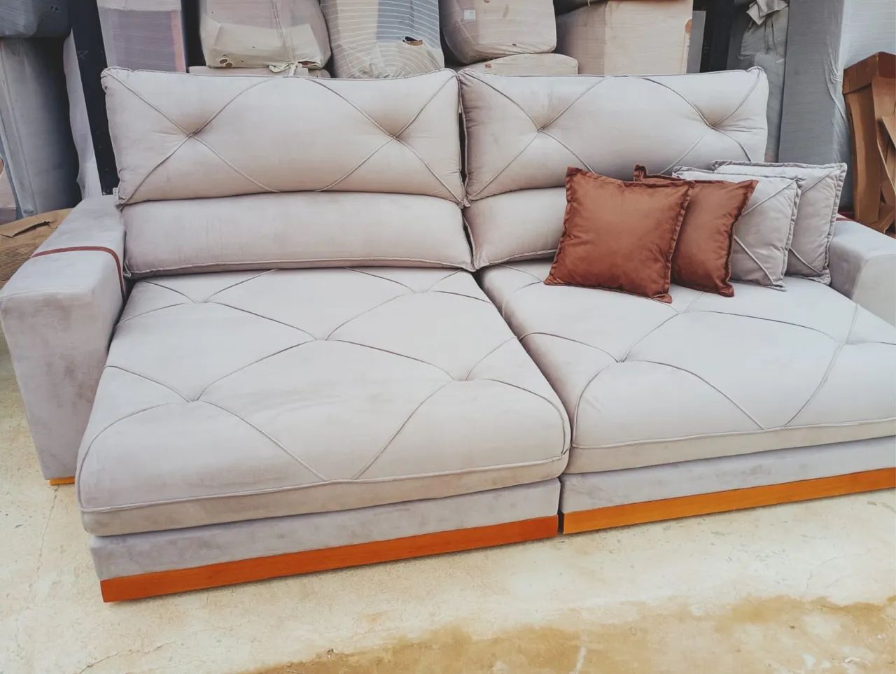 Sofa retratil 2,90m luxoo novo 