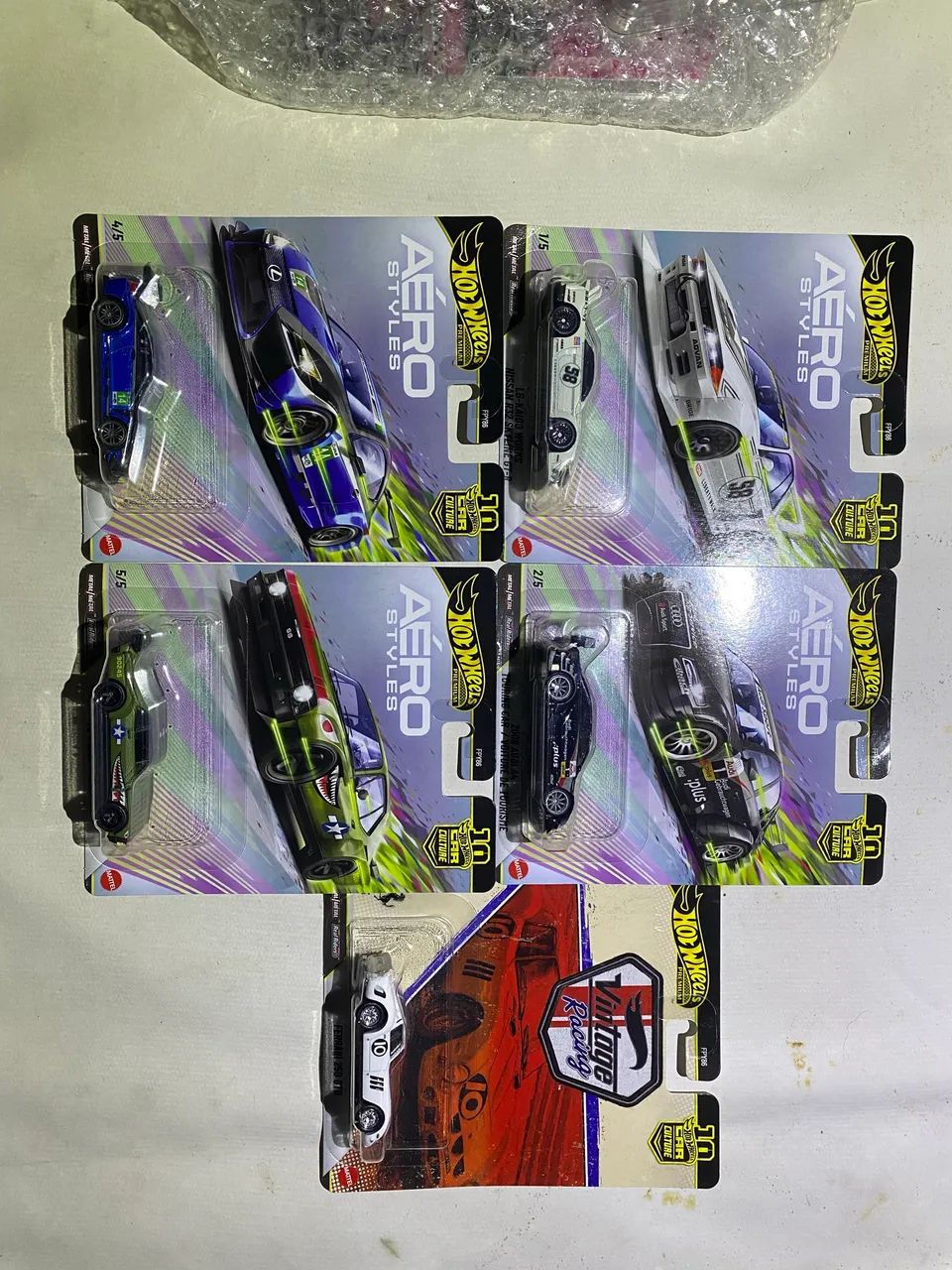 Hot wheels premium Aero styles coleção completa 