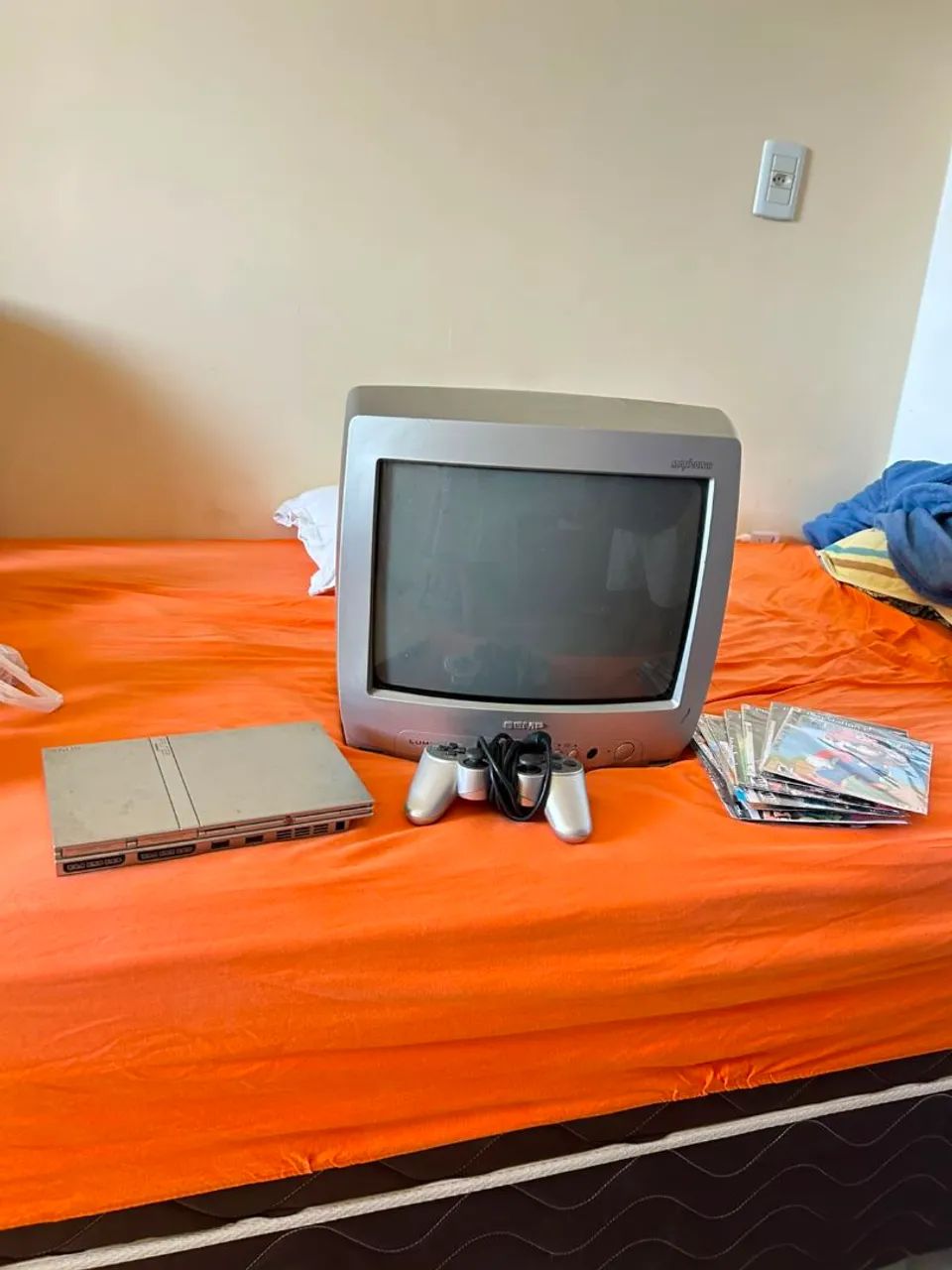 Playstation 2 prata + televisão  - Foto 4