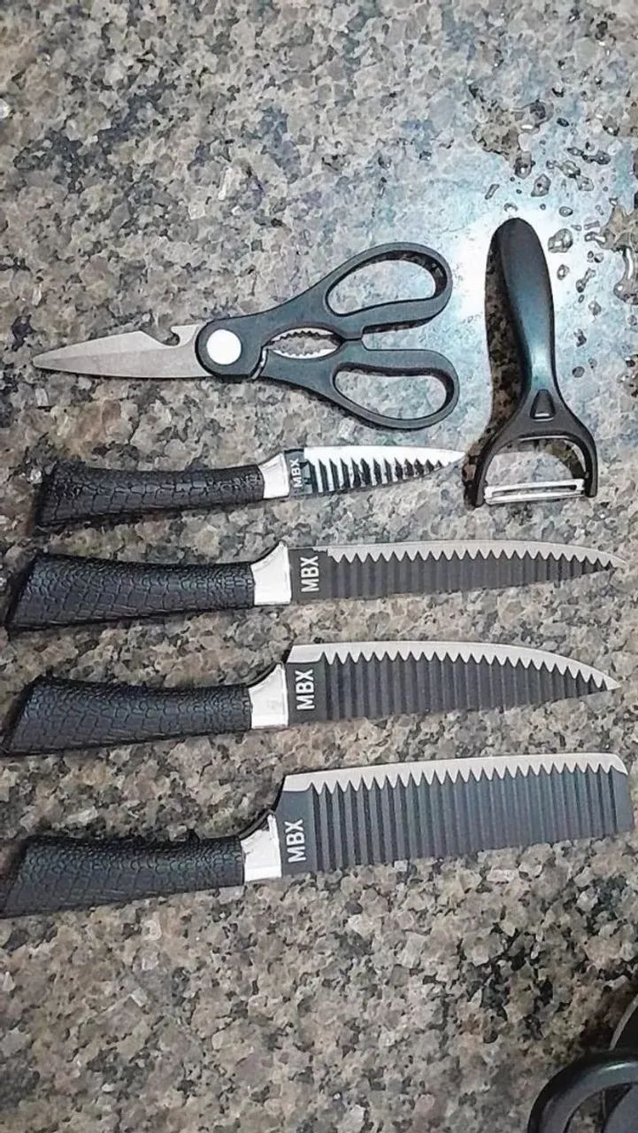 Kit 6 Peças Facas Antiaderente- NOVA - Foto 2