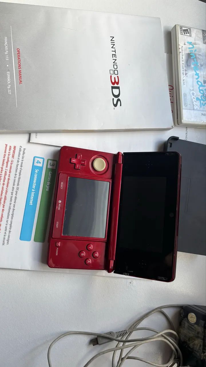 Nitendo 3DS vermelho 2011 - Foto 2