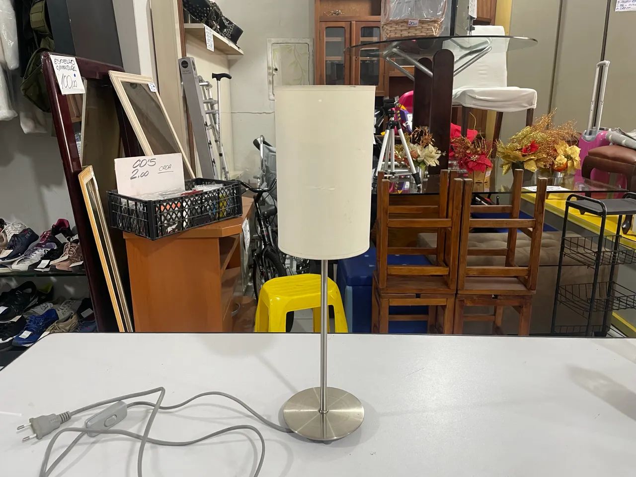 Abajur de Mesa Com Cápsula Cilíndrico - Foto 5