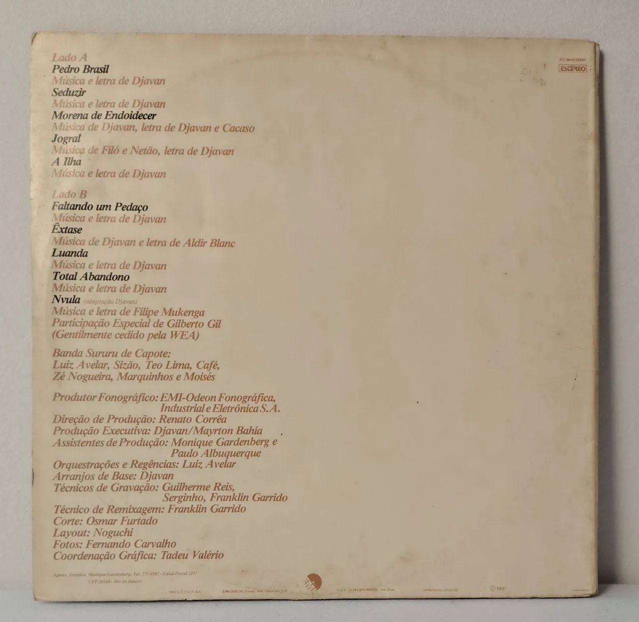LP djavan - seduzir - disco de vinil - Foto 2