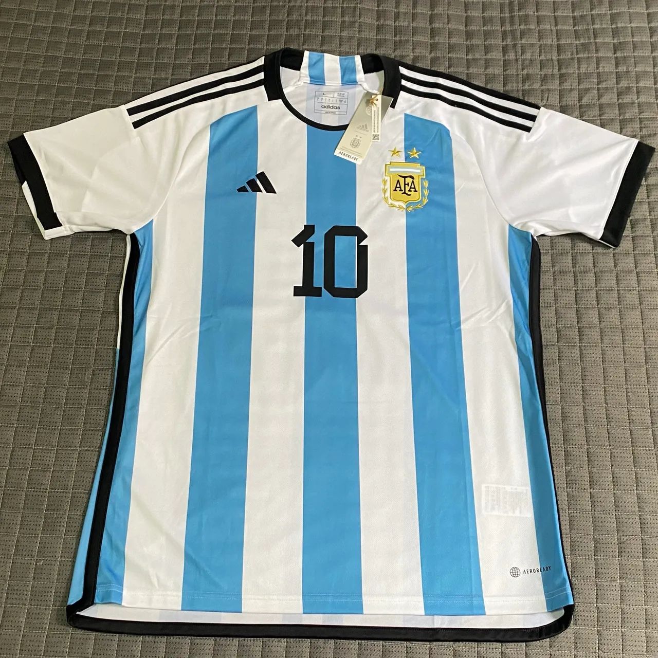 Camisa Argentina Home 2022 Messi 10 (Oficial).