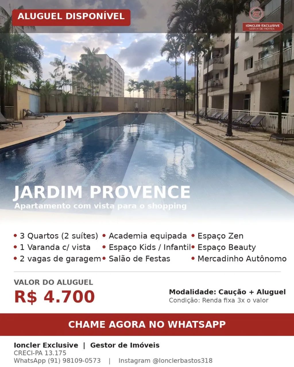 ALUGO JARDIM PROVENCE 