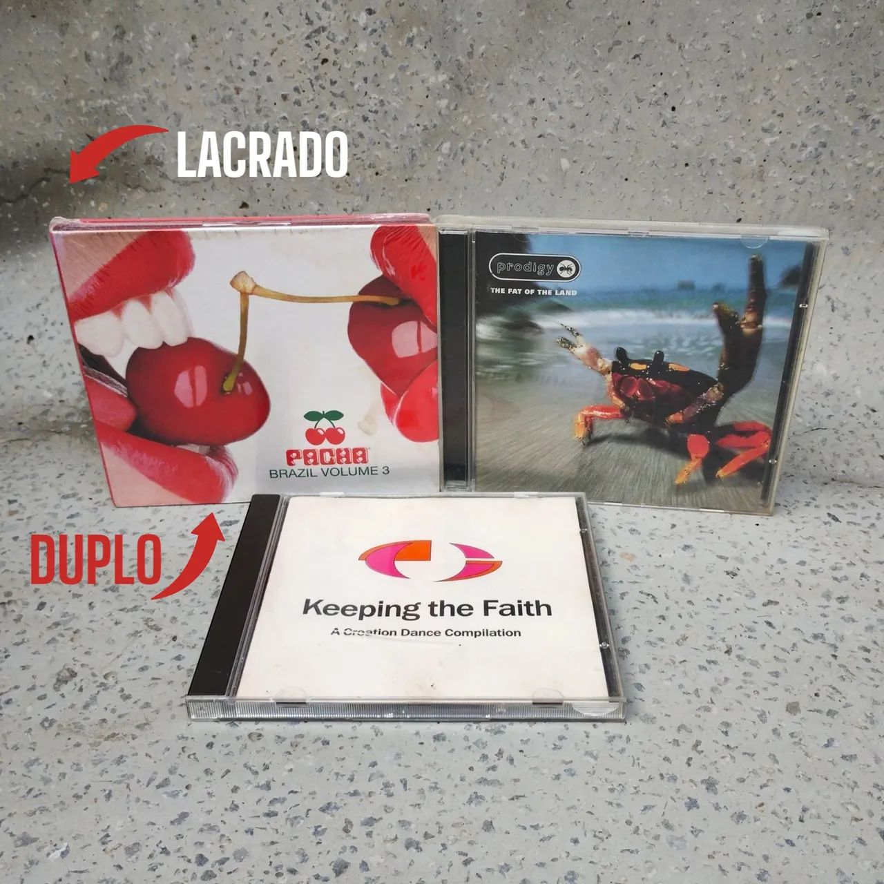 Lote de CDs de musica eletrônica - Pacha, The prodigy The Prodigy: <br>Keeping the Faith