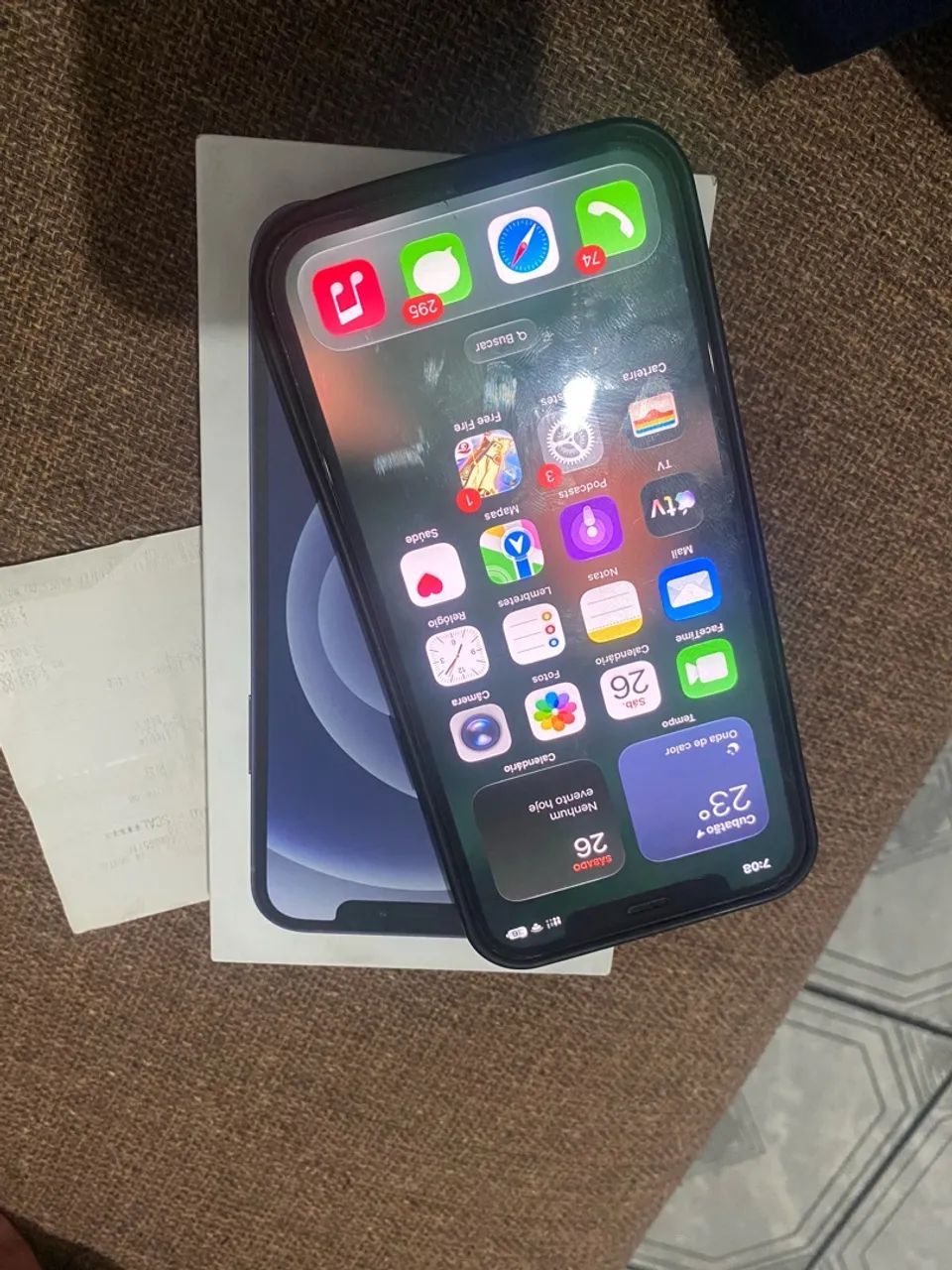 iPhone 12 black 64 gigas todo original com caixa e nota fiscal  - Foto 5
