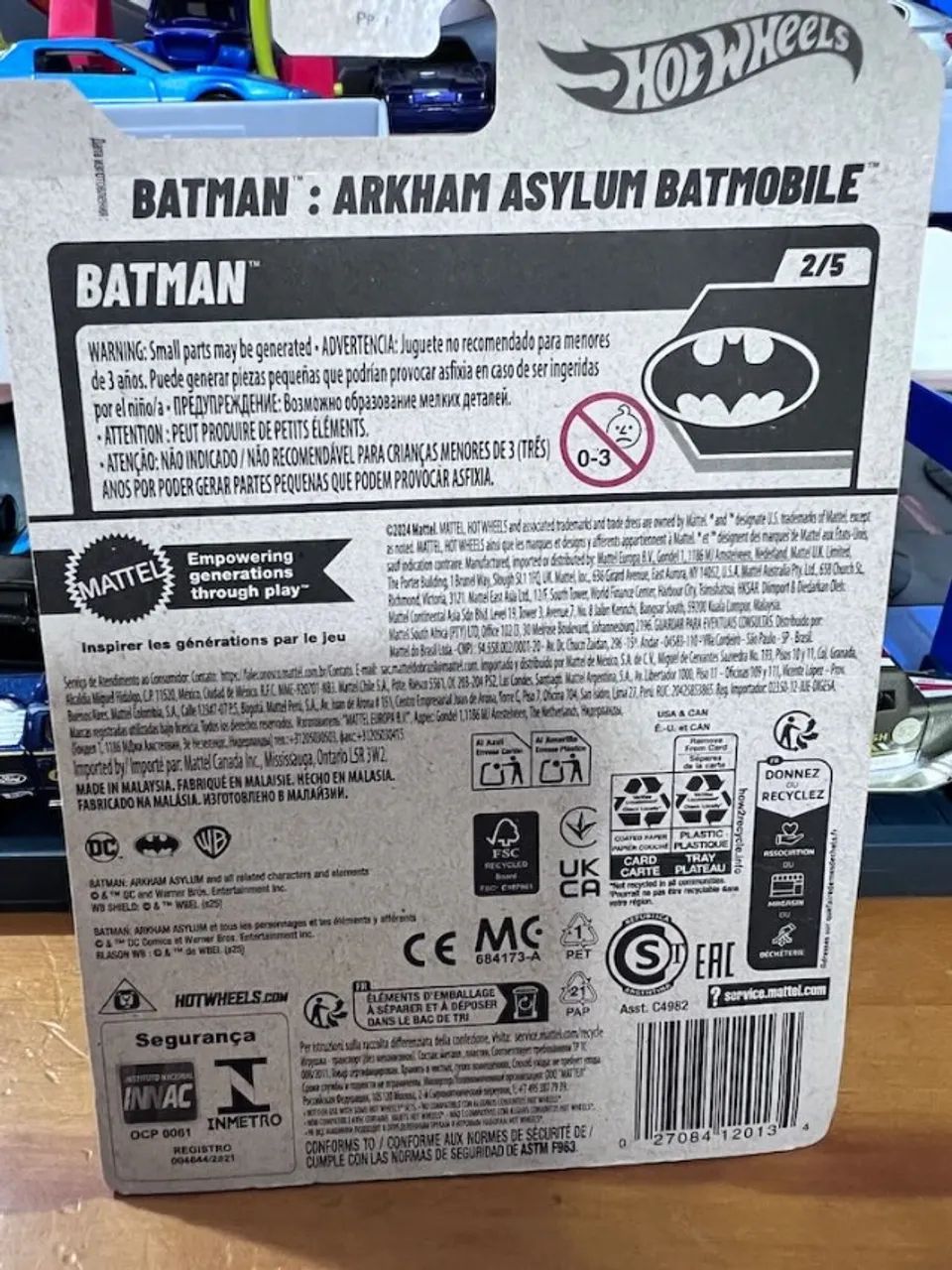 Miniatura Hot Wheels Batman Arkham Asylum Batmobile - Foto 5