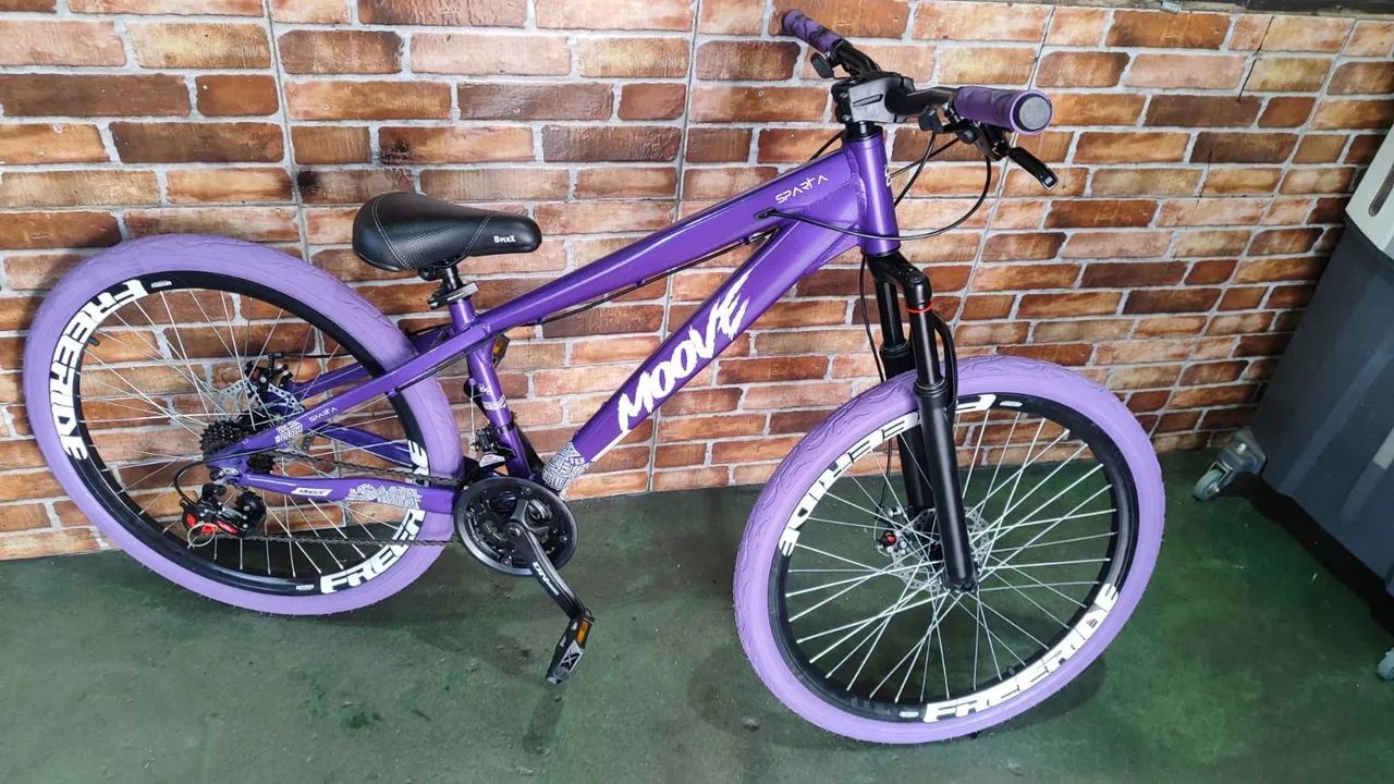 Bicicleta Free Ride roxa nova - Foto 2