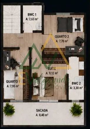 Triplex Bairro Cajuru - Foto 5