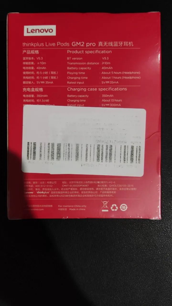 Fone de Ouvido Bluetooth Lenovo Thinkplus - LACRADO - Foto 2
