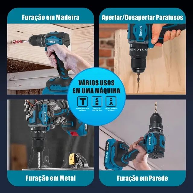 Parafusadeira Furadeira de Impacto Hanabi CY-3003 Brushless 2