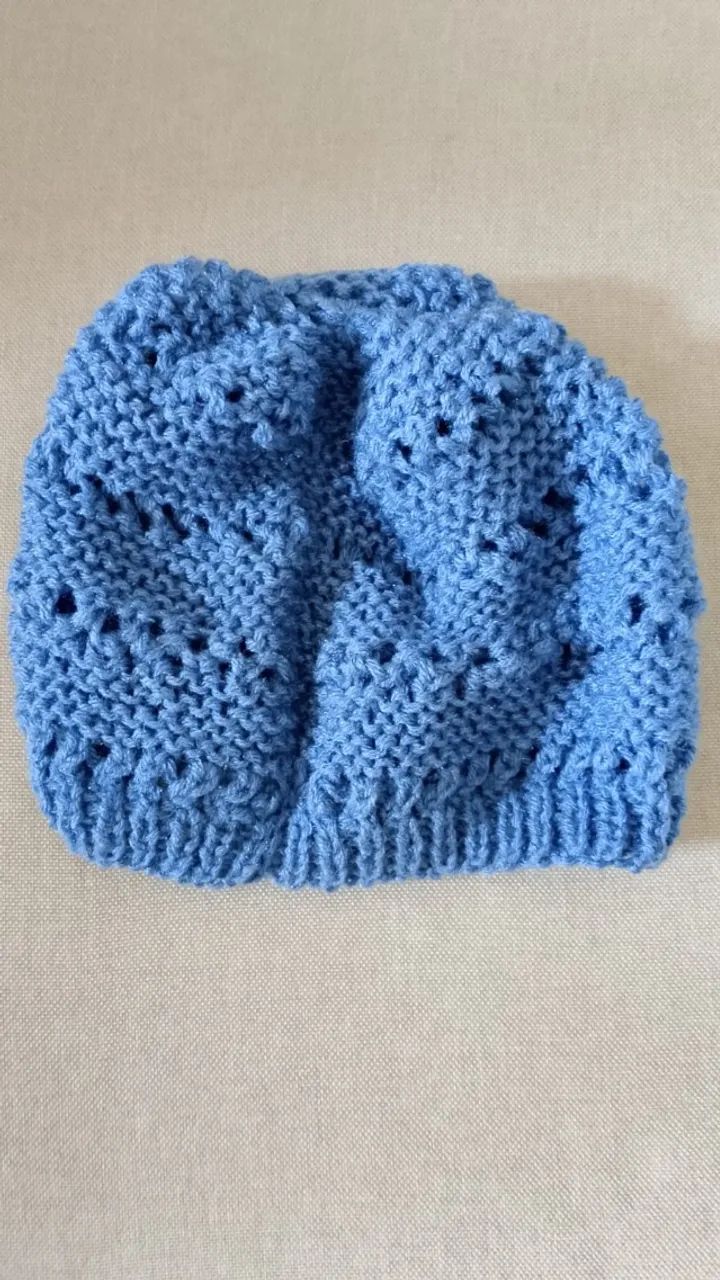 Gorro Touca de Frio para Crianças - Azul - Foto 2