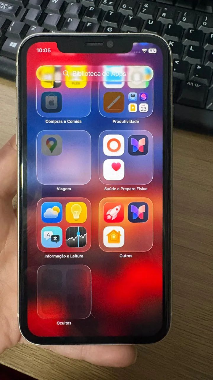 CELULAR IPHONE 11 BRANCO 64GB bateria 79% ÓTIMO ESTADO - Foto 5