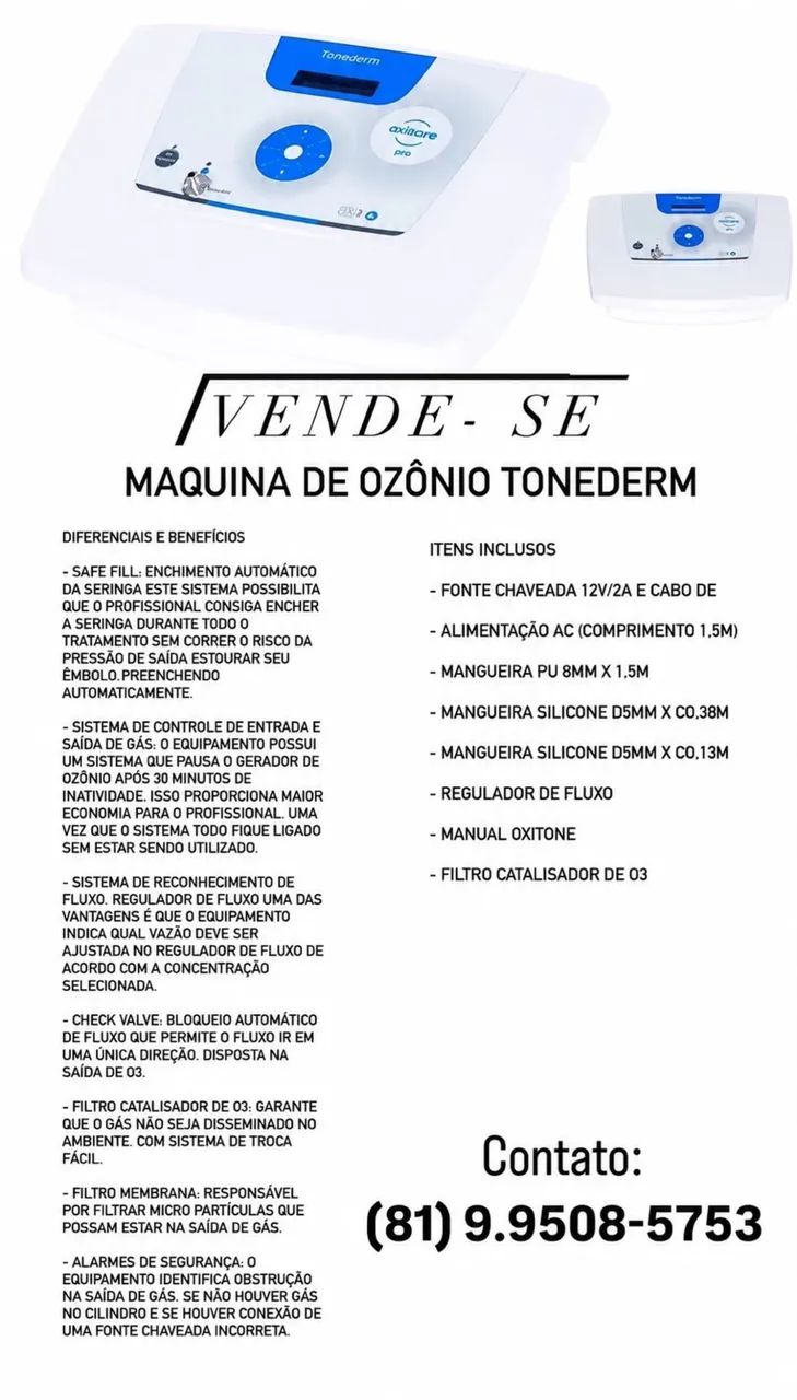Máquina de ozônio 
