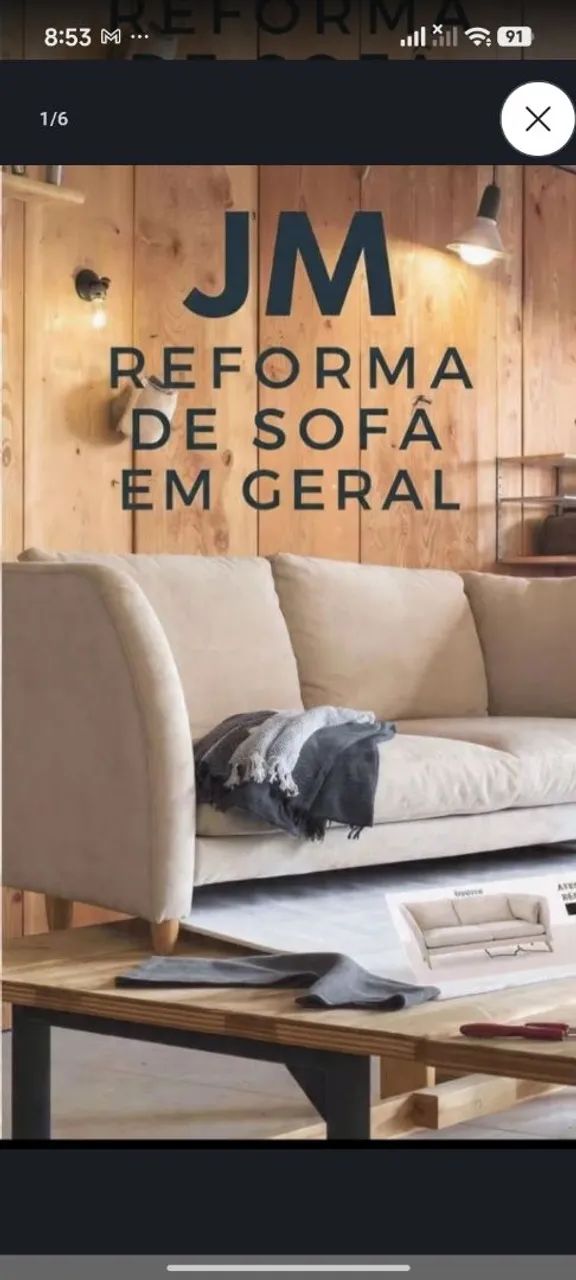 REFORMA-SE SOFA EM GERAL ORÇAMENTO PELO ZAPIU 75.99200.5384