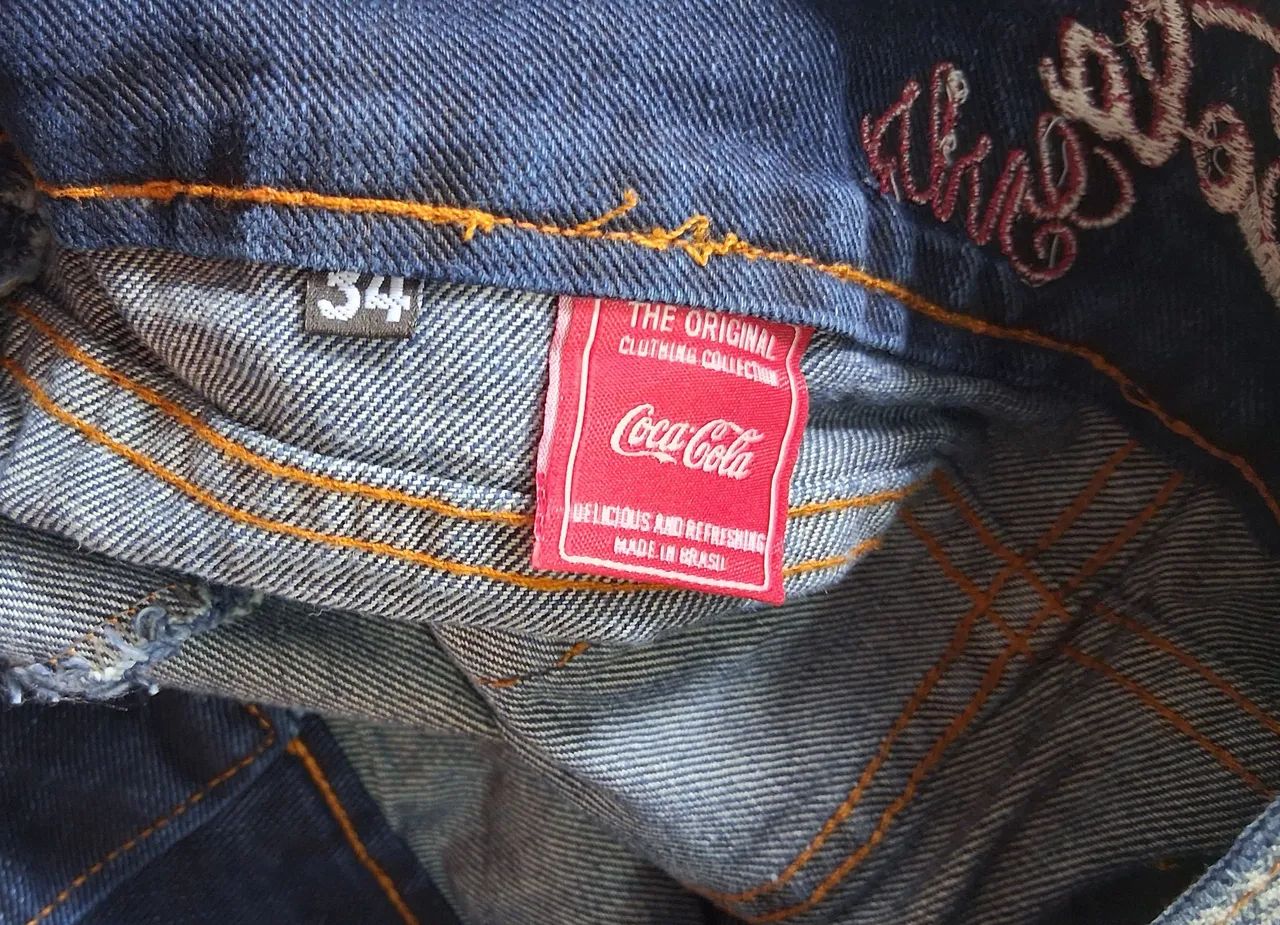 saia jeans coca cola azul Tam 34 - Foto 5