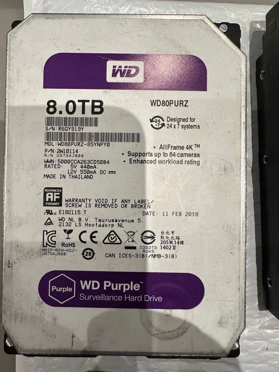 HD WD Purple 8 TB 
