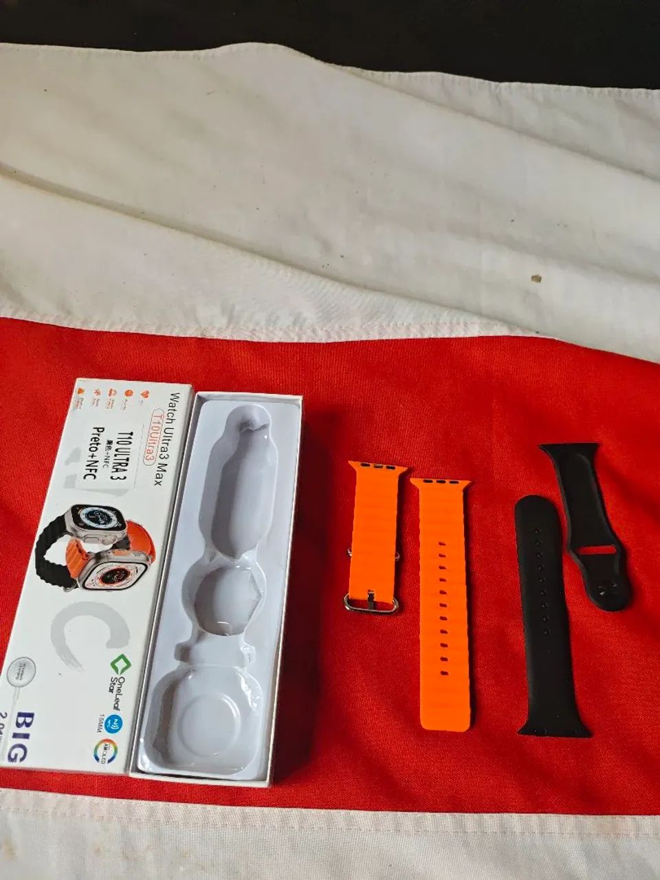 Fone, relógio pulseira, adaptador  - Foto 5