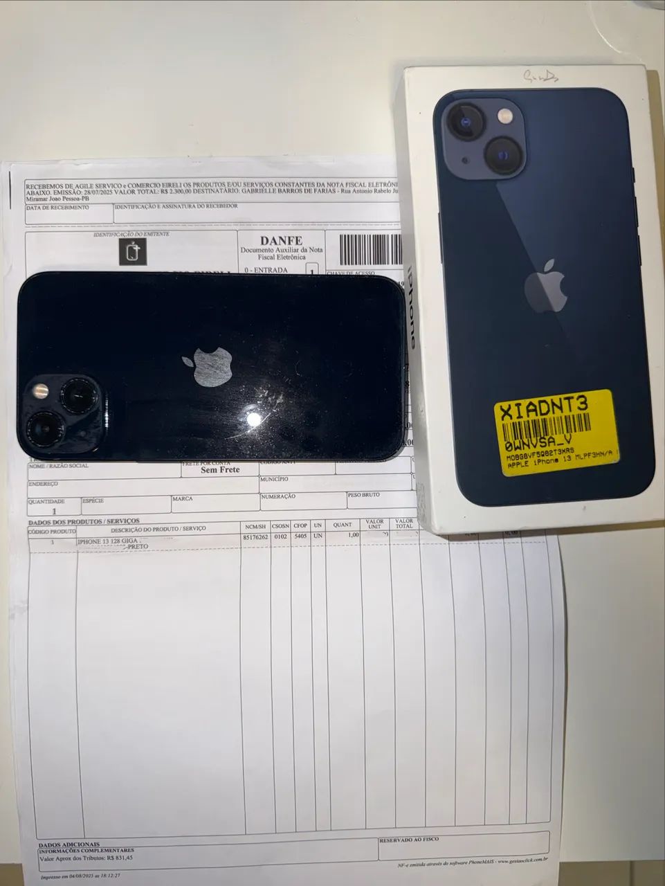 iPhone 13 128GB CAIXA E NOTA FISCAL - Foto 2