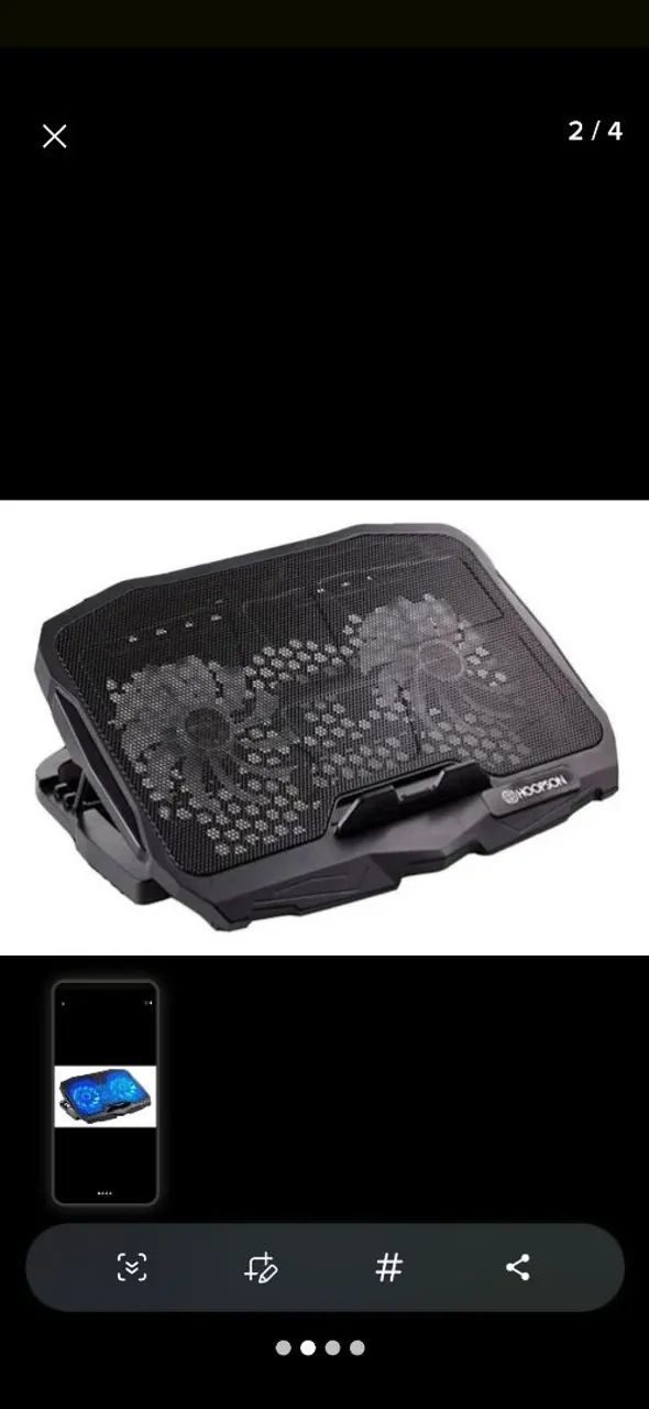 Cooler para notebook da marca Hoopson, modelo BPN-005.  - Foto 4